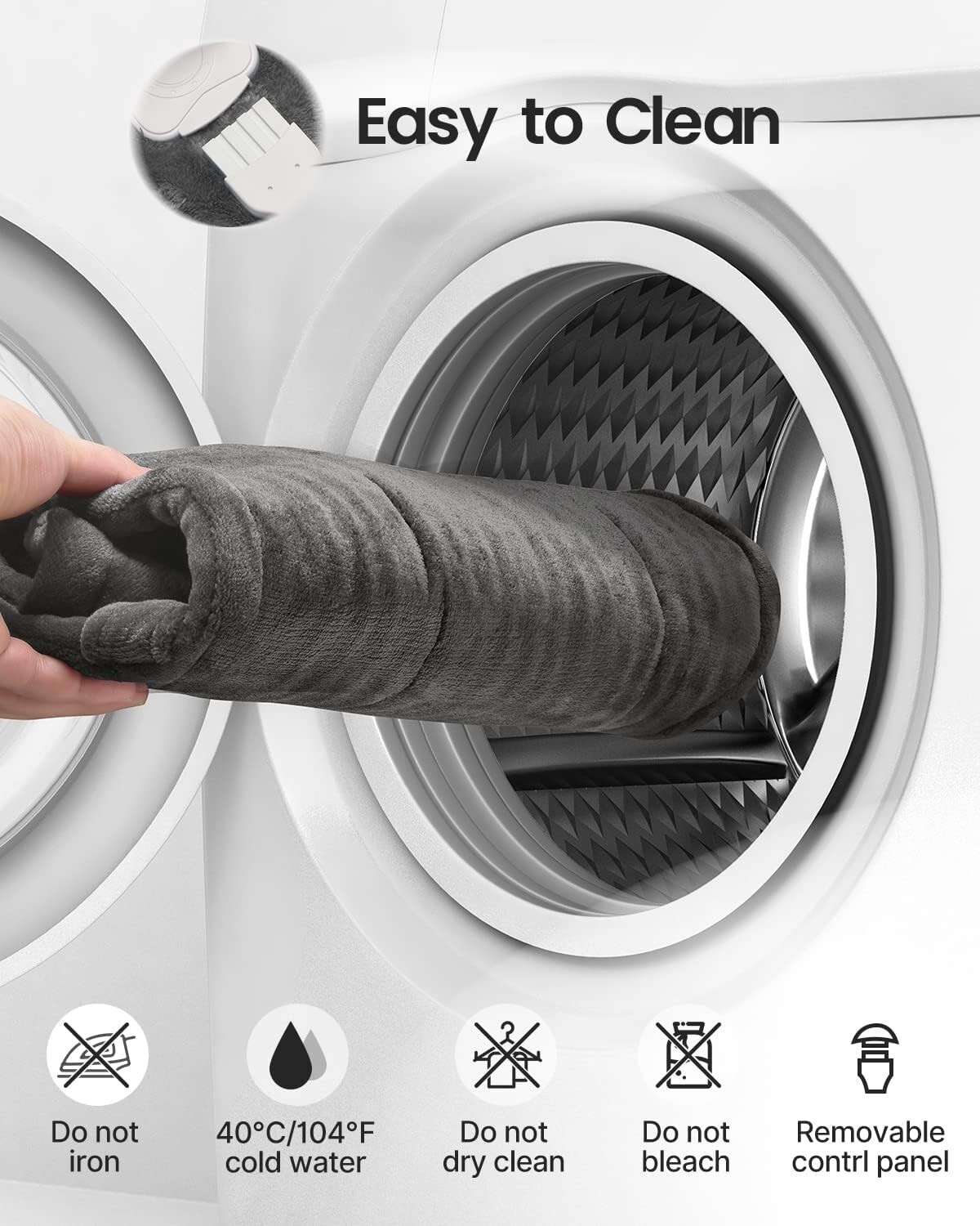 RENPHO Large Electric Heating Pad For Back, Shoulders, Neck 19"x 24" Xmas Gift