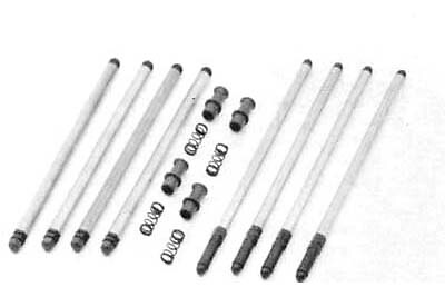 Colony Solid Pushrod Kit With Adapters - Part Number For 7131-12