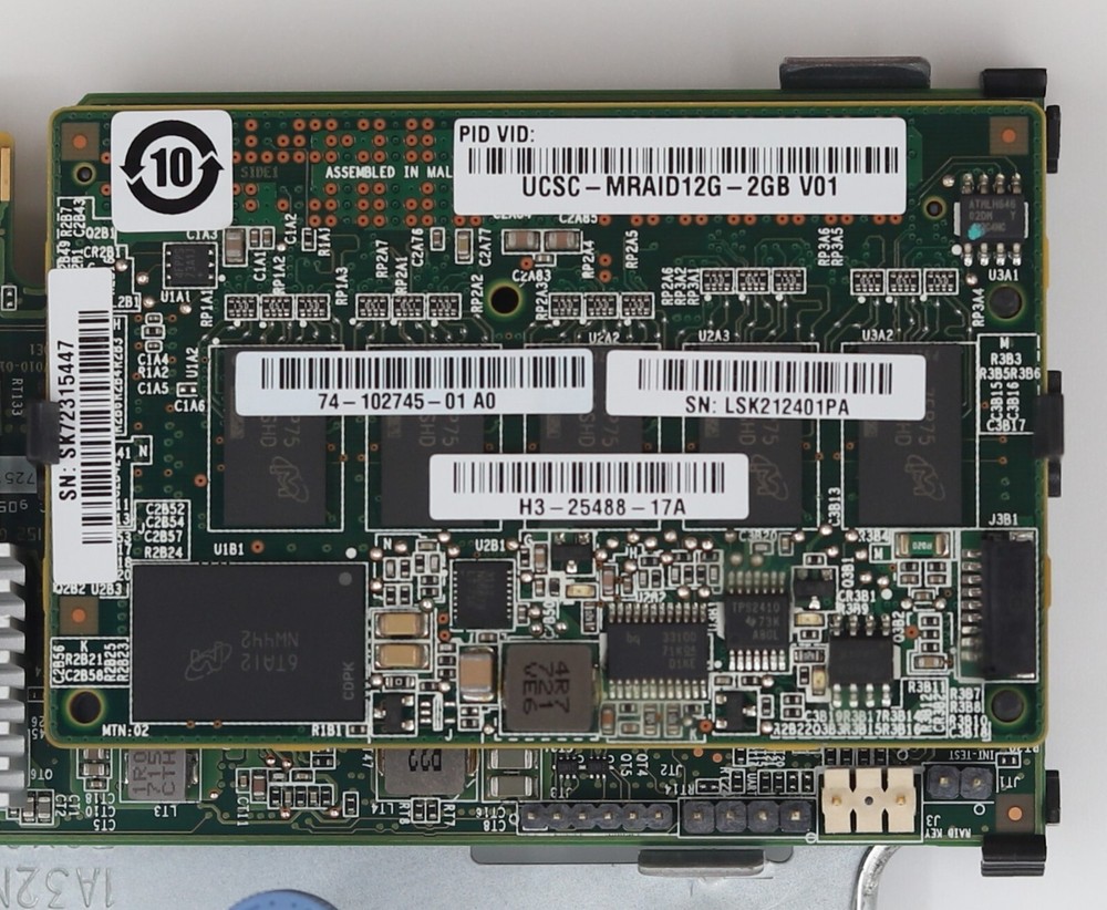 Cisco 12Gb/s SAS PCIe Modular RAID Controller W/Bracket P/N: UCSC-MRAID12G V02