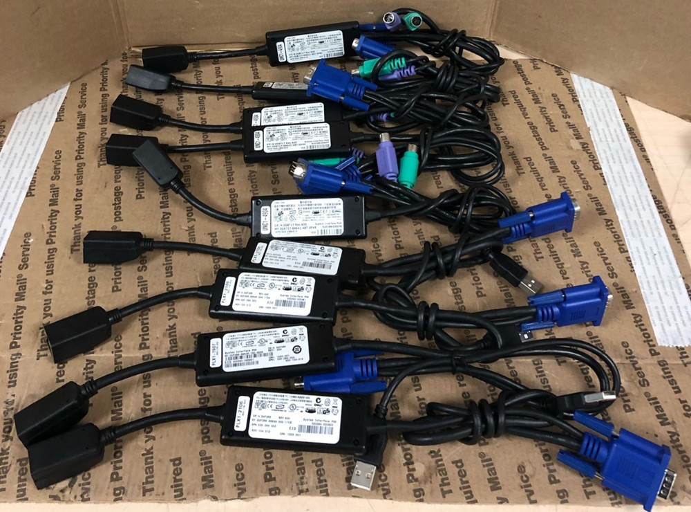 (5) Dell 0UF366 & (4) DELL 0G8717 KVM System Interface