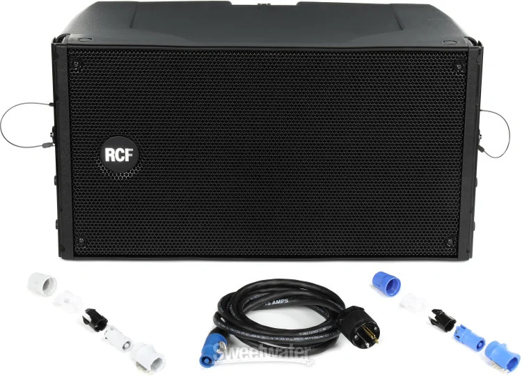 RCF HDL 10-A 1400-watt Dual 8-inch Active Line Array Module - Black (each)