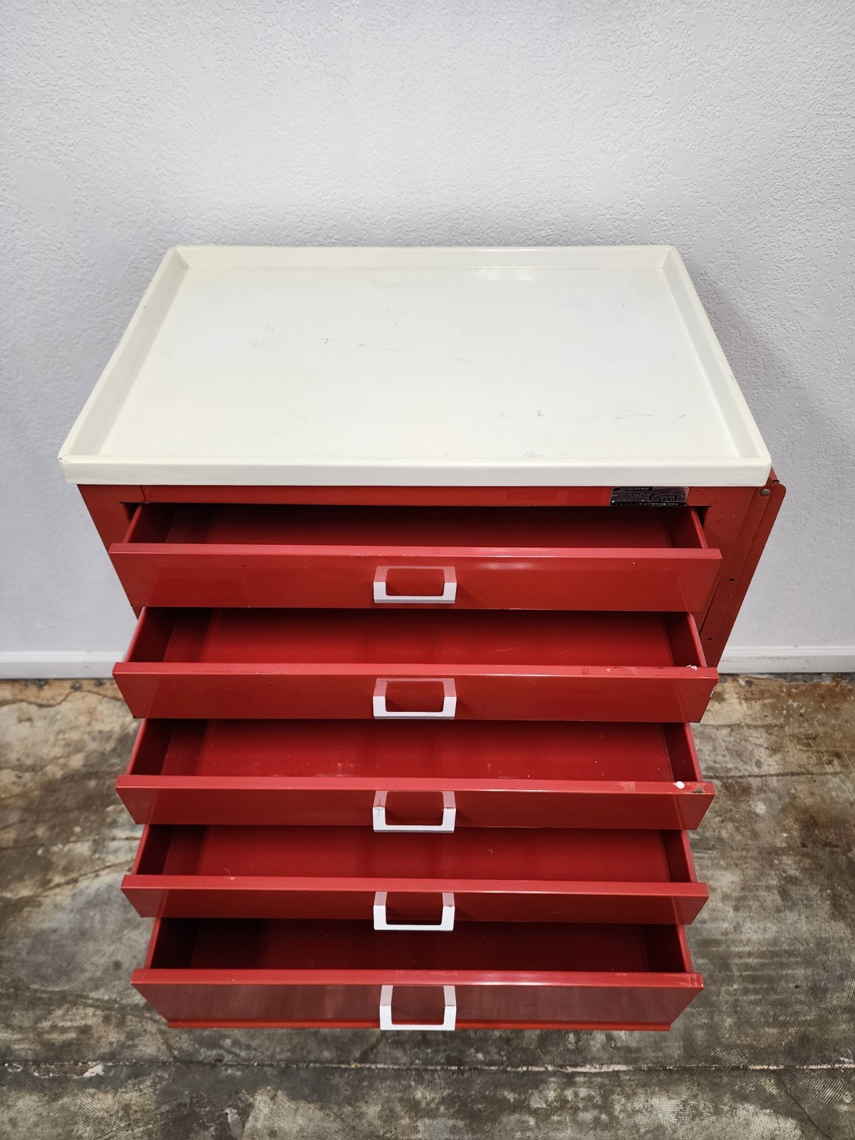 Waterloo Uni-Cart Medical Lab Mobile Storage Cart 6 Locking Drawers Tool Box