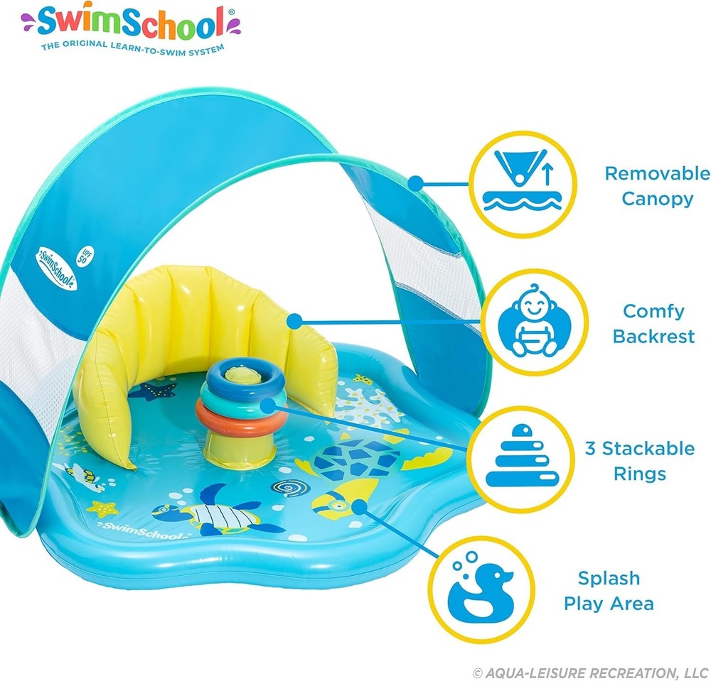 Seat & Canopy Baby Floaties for Maximum Stability