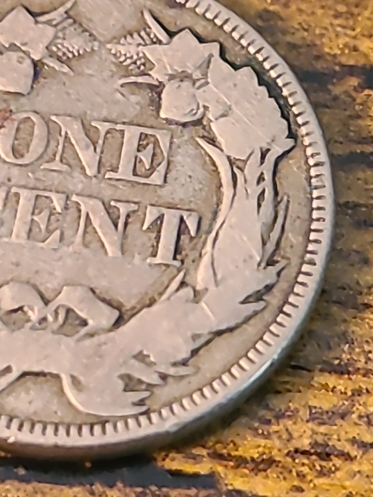 1857 Flying Eagle One Cent VG