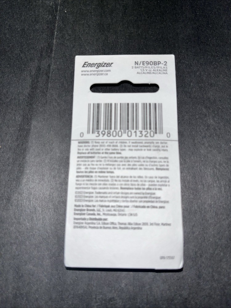 Energizer E90BP-2 N Batteries (2-Pack) E90 Exp 2030