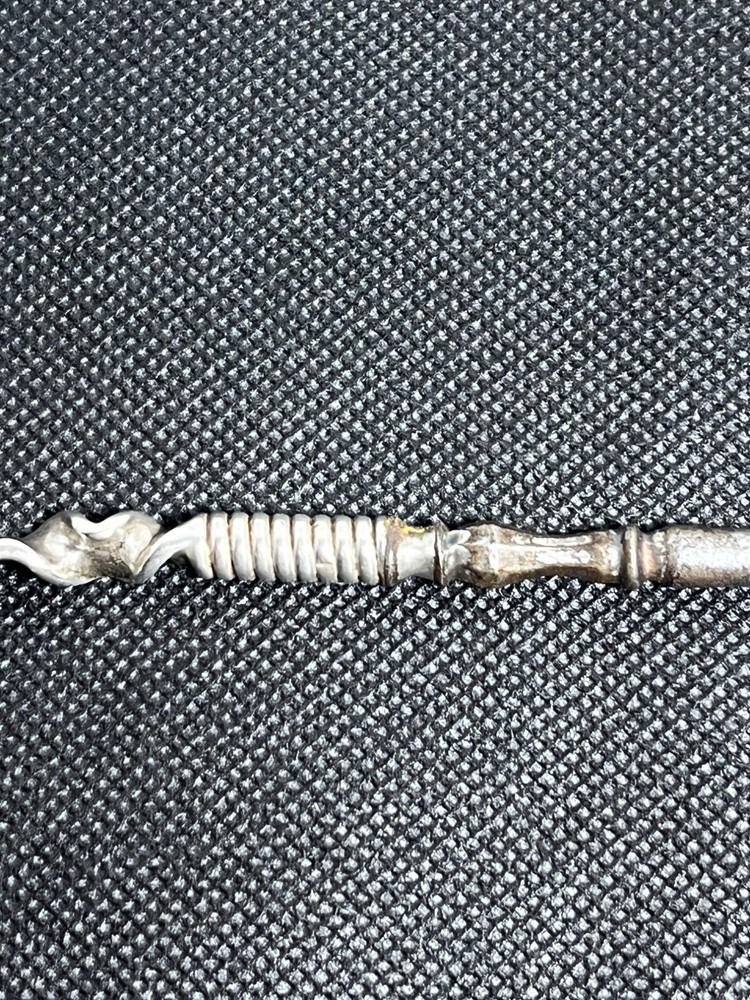 Antique Whiting Sterling Silver Buttonhook Twist Handle Victorian Dressing Tool