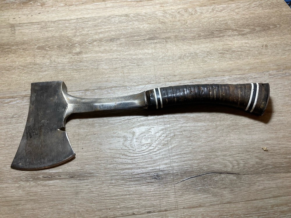Vintage Estwing ? Hatchet with Leather Stack Handle