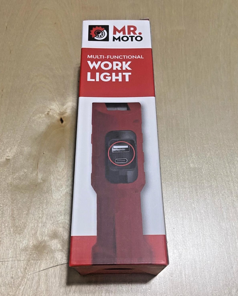 Mr. Moto Rechargeable Multi-Function Flip Strip Work Light 800 Lumen