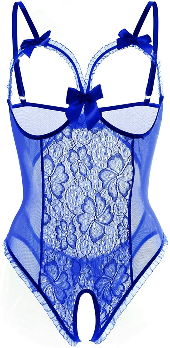 Women's Sexy-Lingerie Babydoll Sleepwear Underwear Lace Dress G-String Nightwear