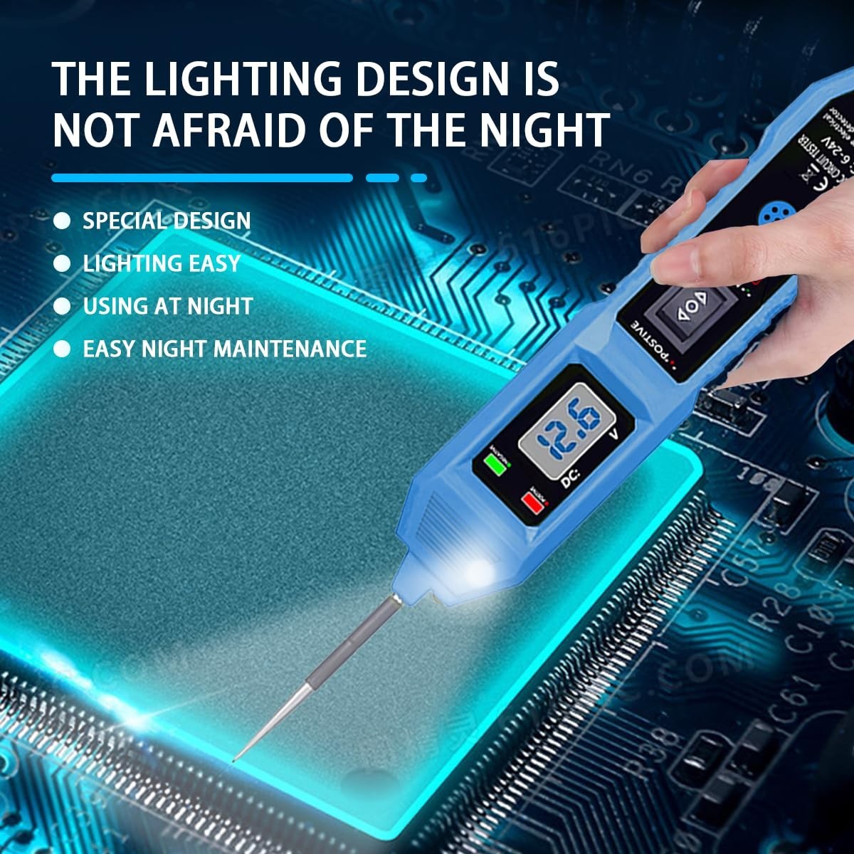 Probador De Circuitos Corriente Electrica DC Voltaje Automotriz 6V-24V NUEVO US