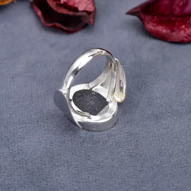 925 Silver Ring Abalone Shell Stone Handmade Wedding Gift Ring All Size R317