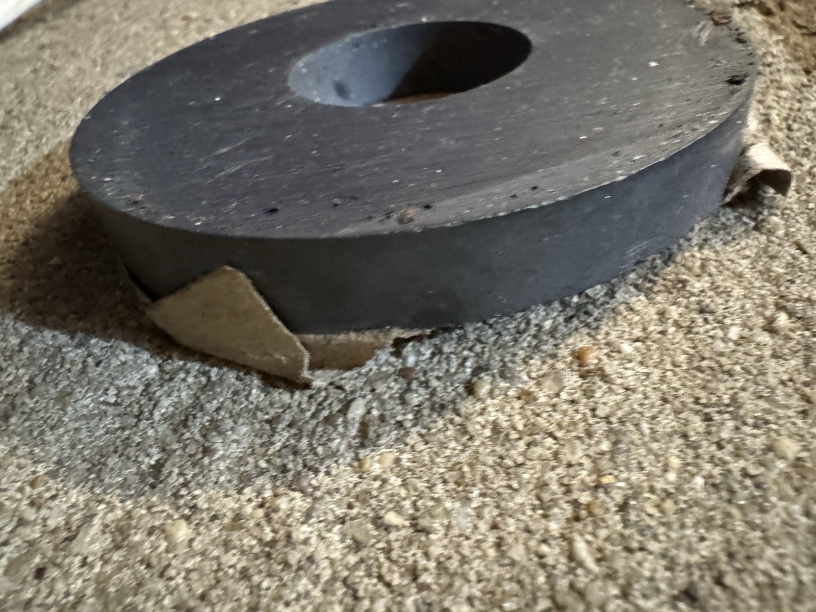 Ferrite Donut Ring Ceramic Magnet - Size 3.4 OD 1.312 ID 0.425 Thick Strong