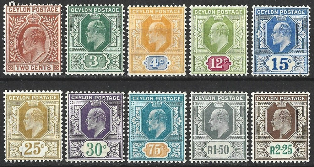 CEYLON KEV11 1904-05 MULTI CROWN CA MINT