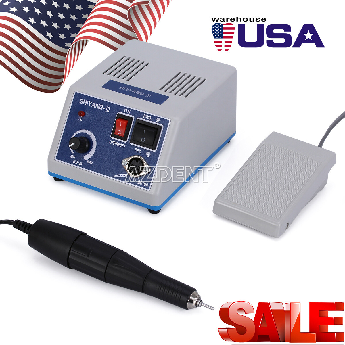 Shiyang Dental Lab Marathon III Micromotor Polishing N3 Unit / 35K RPM Handpiece