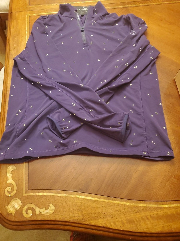 Greyson Tate 1/4 Zip Pullover Purple Raven Medium Men's