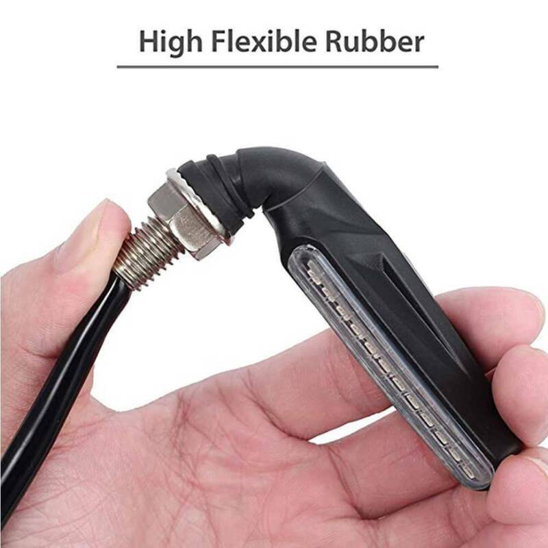 4 Pack Motorcycle Turn Signals Blinker Lights Amber Universal For Suzuki DRZ400s