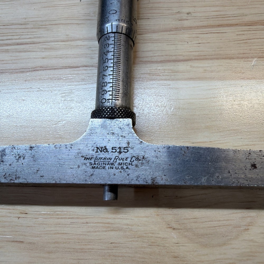 LUFKIN TOOL DEPTH MICROMETER NO 515