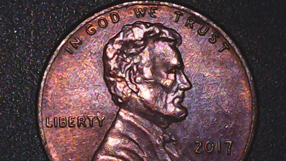 2017 D Lincoln cent Mint Error Missing "ONE CENT" 2.5g FREE SHIPPING