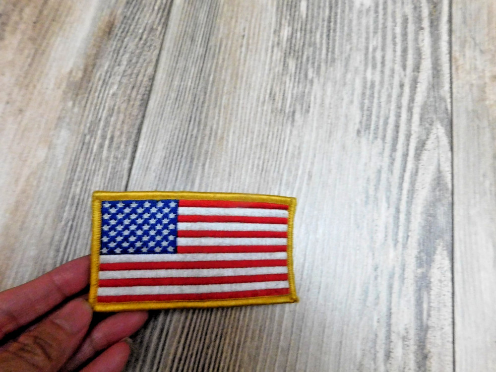 AMERICAN FLAG EMBROIDERED PATCH