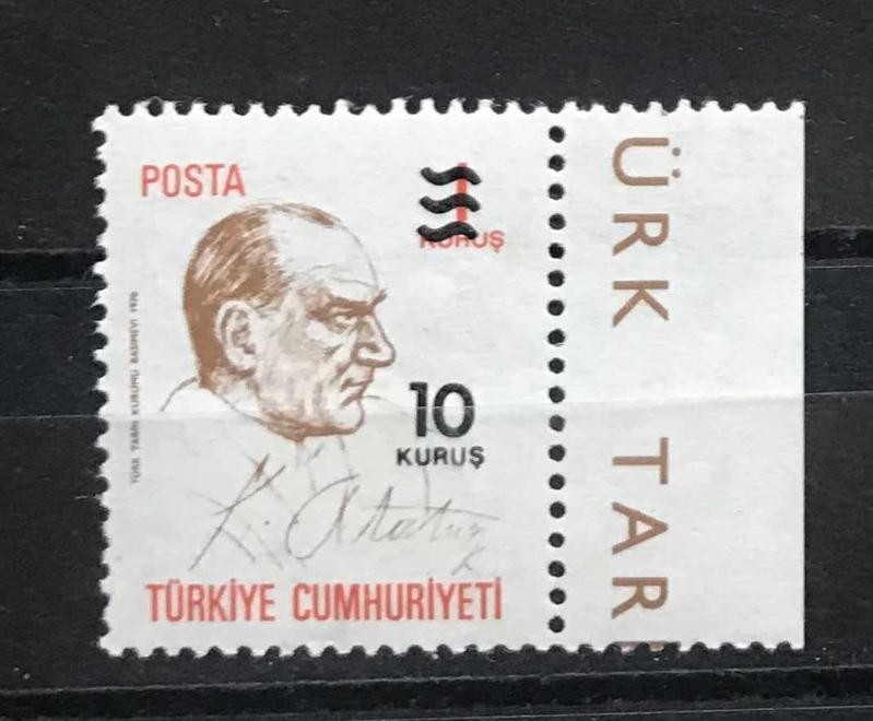 TURKEY / 1977, Overprinted Defitinitive Stamp, MNH