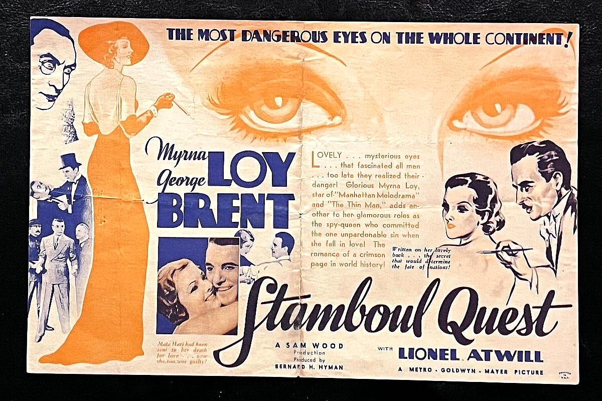MGM STAMBOUL QUEST 1934 MOVIE HERALD - MYRNA LOY, GEORGE BRENT