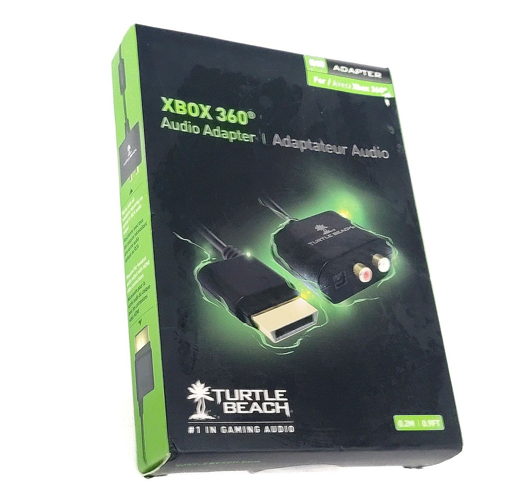 Turtle Beach Xbox 360 Audio Adapter 0.2M Cable 9ft Length Ear Force RCA Optical