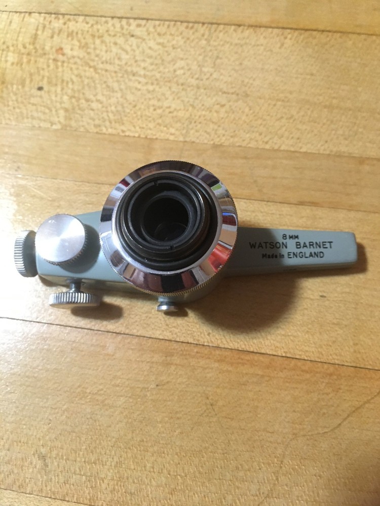 Watson Barnet 8mm Interferometer Microscope Objective plus holder