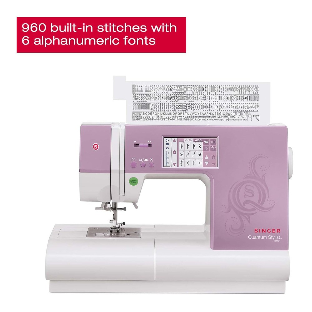 Singer Quantum Stylist 9985 Computerized Sewing and Quilting Machine (White)