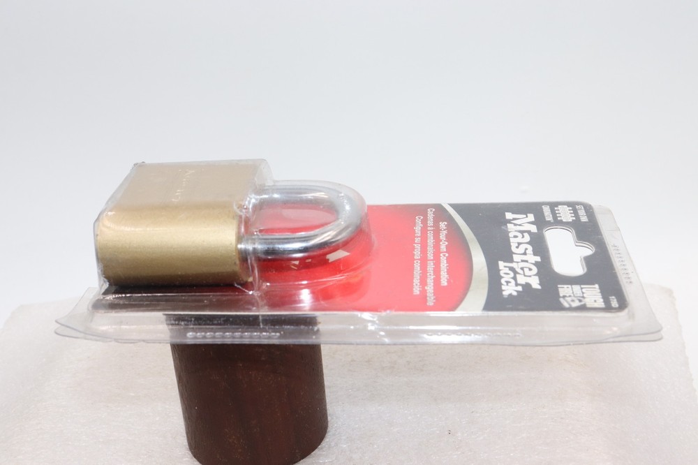 Master Lock Resettable Combination Padlock 2" wide Brass 175D