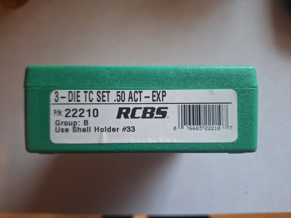 RCBS 22210 .50 Act-Exp 3-Die TC Set