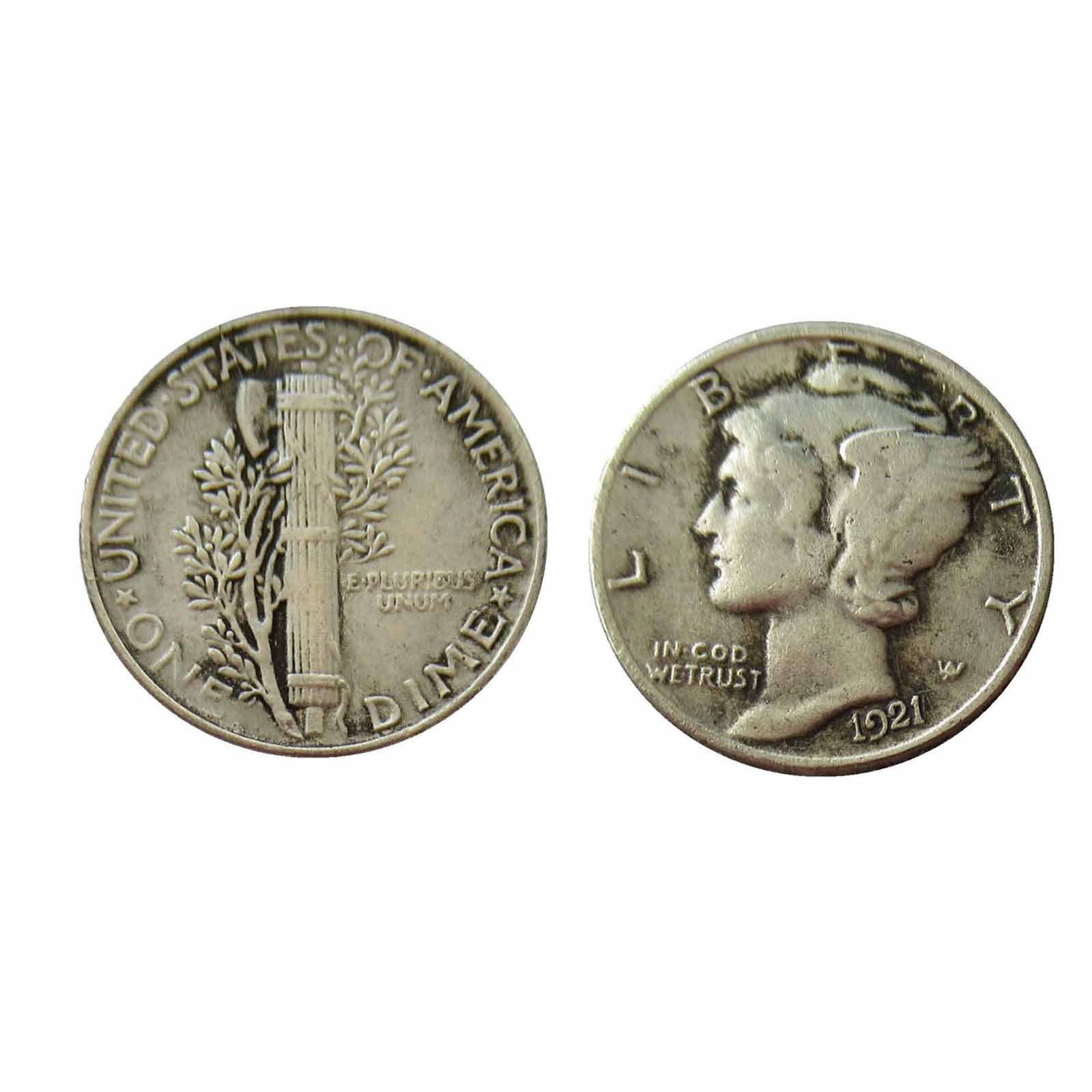 [Lot of 5] 1916-1945 Mercury Dimes Metal Silver Coin CHOOSE HOW MANY LOTS OF 5