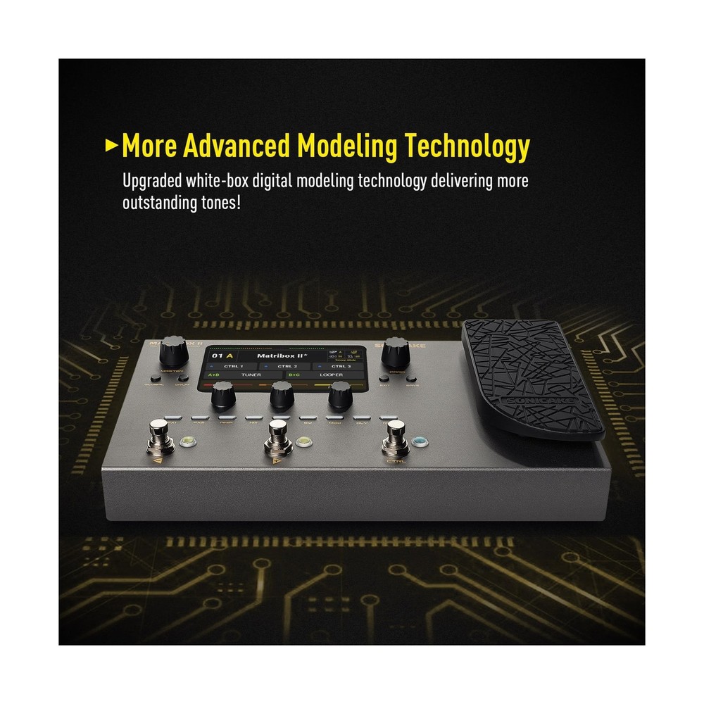 SONICAKE Matribox II - Multi Effects Processor with Expression Pedal, 200+ Bu...