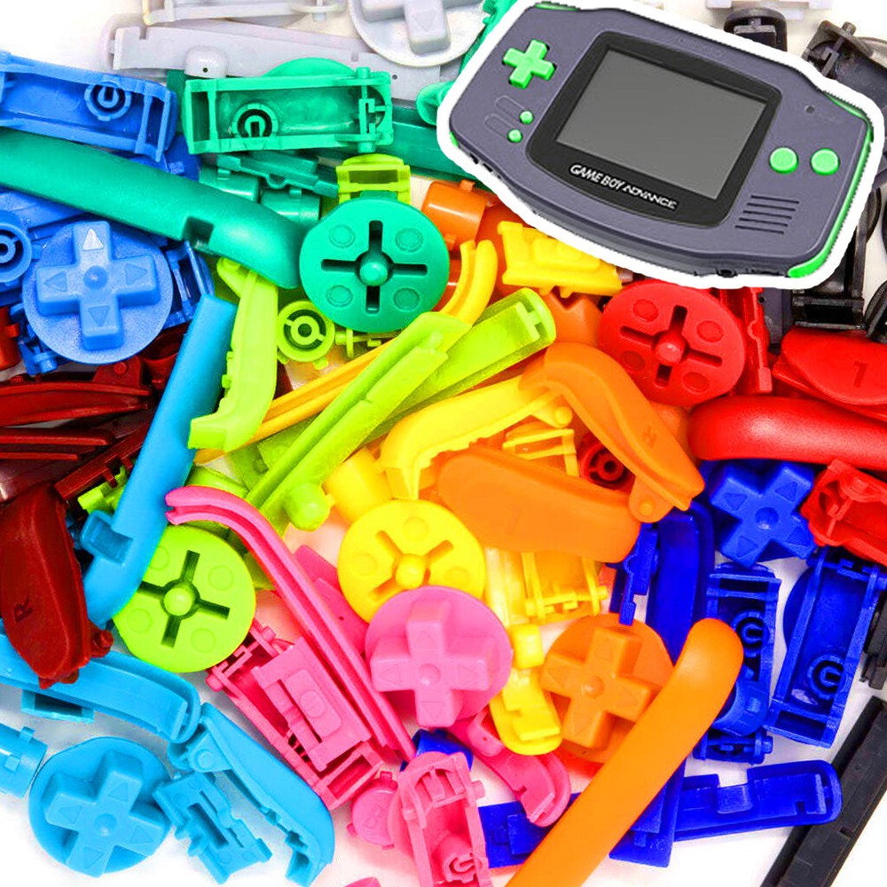 New Replacement Buttons Full Set Kit Funnyplaying FOR Game Boy Advance Nintendo