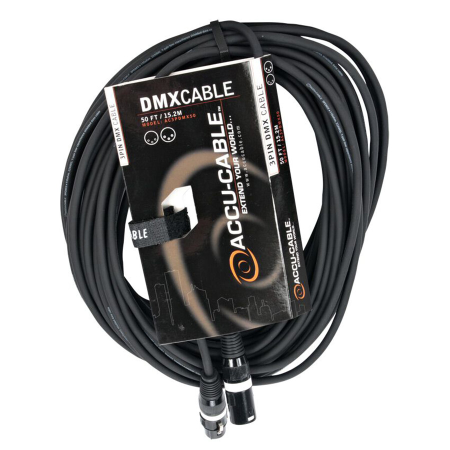Accu-Cable 3-Pin DMX Cable Various Lengths