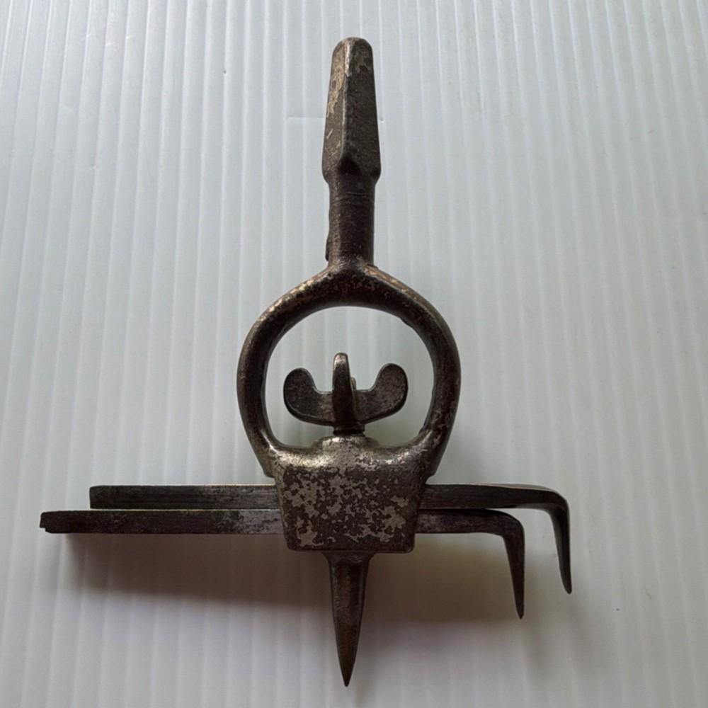 Vintage Blacksmithing Hardy Tool with Removable Swages