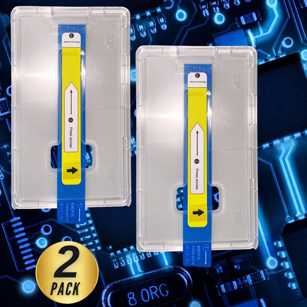 For Nintendo Switch 2 Screen Protector, 2 Pack 9H Tempered Glass Ultra-Thin HD