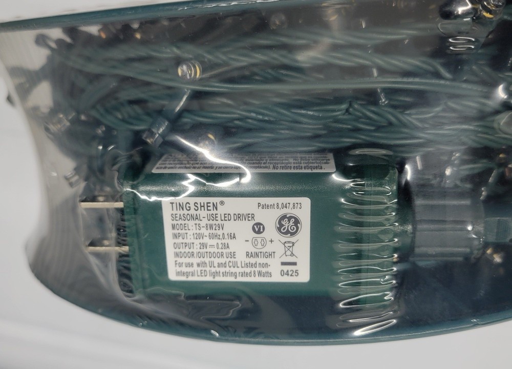 Ge Staybright Micro Bright 600ct LED Warm White Dome String Lights 124 Ft Spool