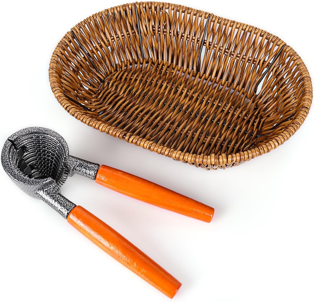 Nutcracker with Basket Pecan Cracker Walnut Cracker Nut Cracker Tool with Basket