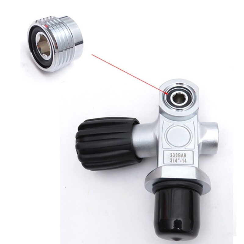 Scubas Diving Yokes Insert Tanks Valves Adaptor Cylinder Convertor Enduring