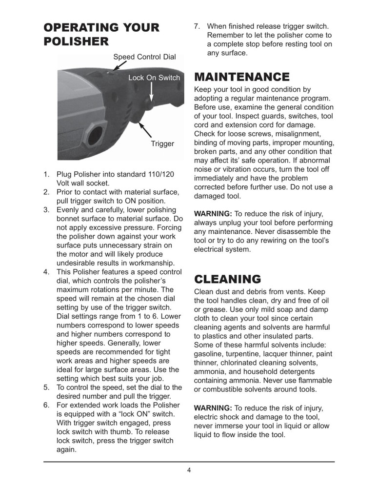 ATD-10511 - 7" Polisher with Soft Start