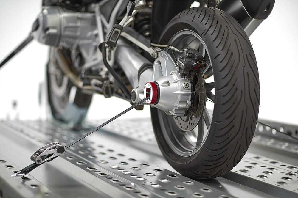 Acebikes Capstrap Transport system for Open Axle BMW-Motorcycles