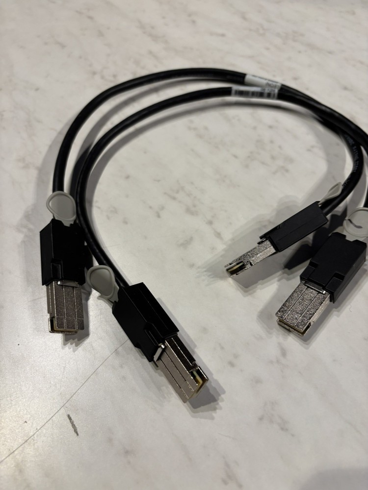 LOT OF 2 Cisco STACK-T2-50CM Stackwise Stacking Cable