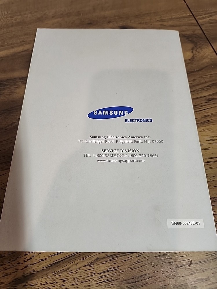 Samsung Tft-lcd Television Owners Instructions Book
