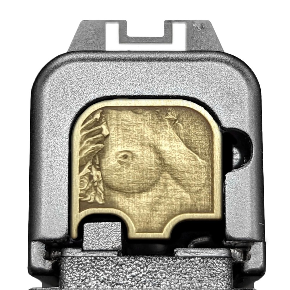 Milspin CNC Milled 3D Knockers Slide Back Plate (Butt Right Facing