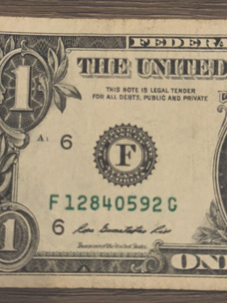 Over Ink Print Error 2009 $1 Dollar Bill