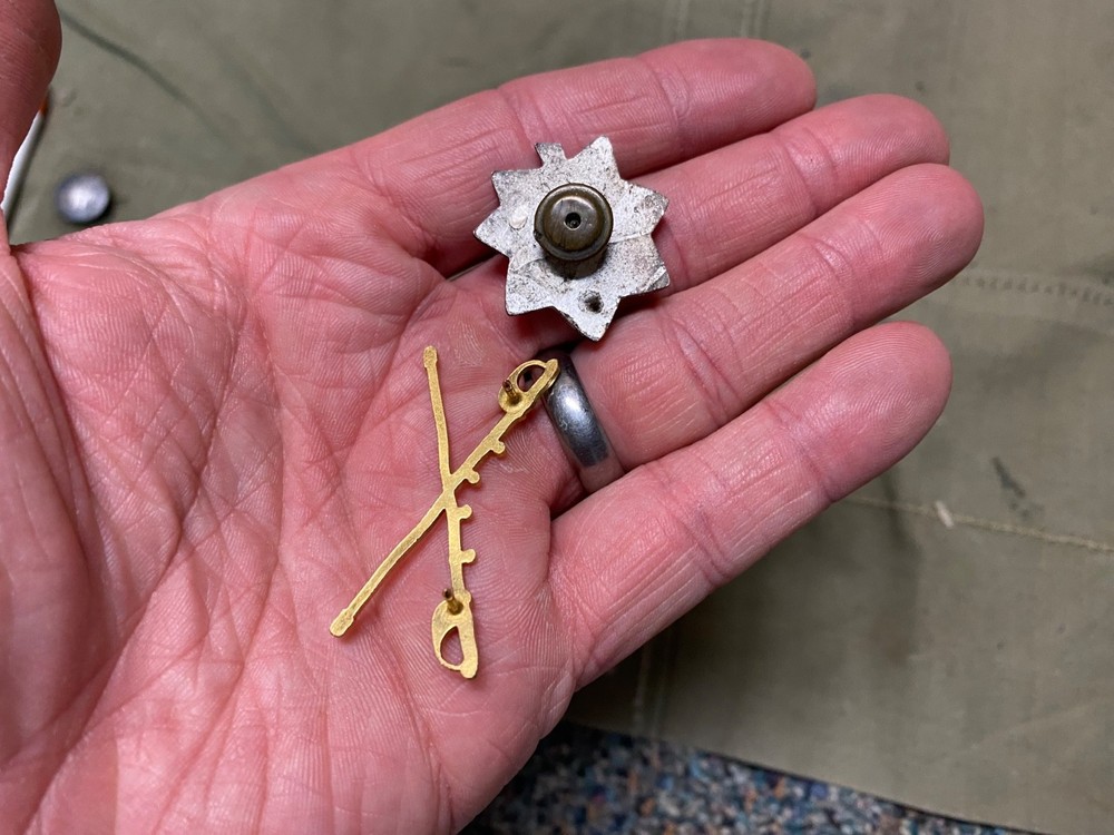 ORIGINAL WWII US ARMY OFFICER CAVALRY LT. COLONEL M1938 SHIRT COLLAR INSIGNIA