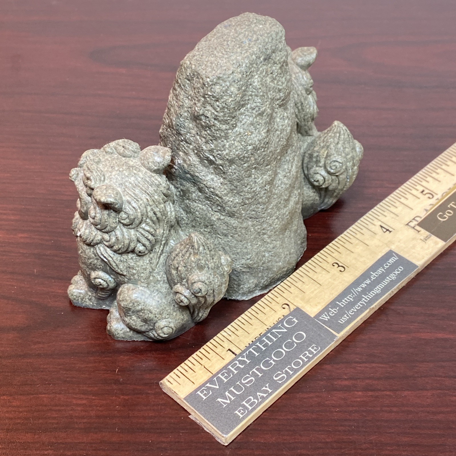 Shisa Ishiganto Lion Dog Statue Traditional Amulet Figure Mini Okinawa Japan