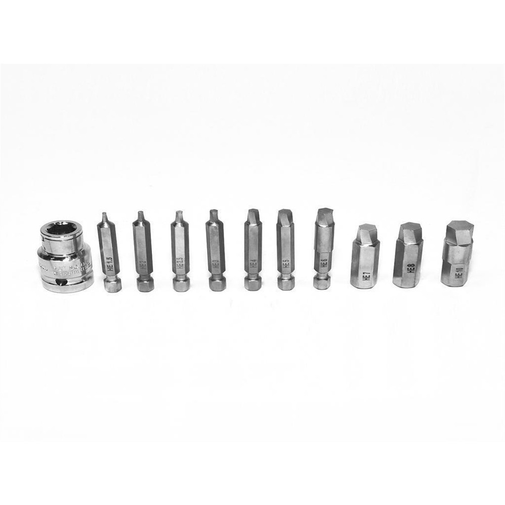 K-Tool BTK42-11HS Damaged Hex Screw Extractor Set 11PCS