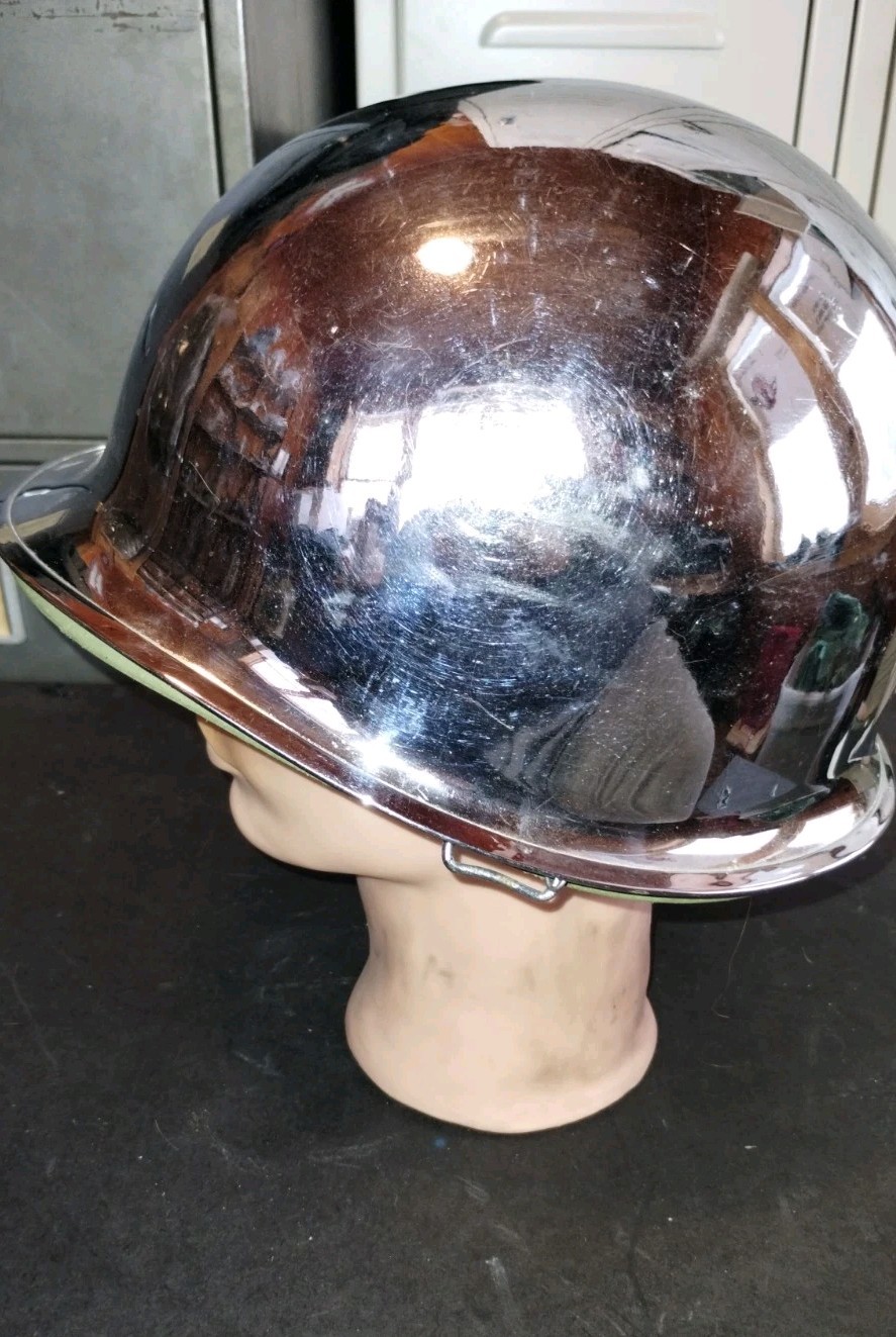 Vintage US M1 Chrome Parade Helme With Liner Set Collector Item