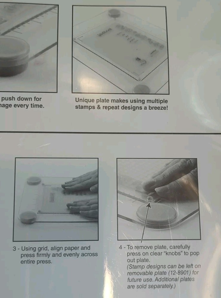 Fiskars Easy Stamp Press Perfect Image Every Time Borders Picture Frames More